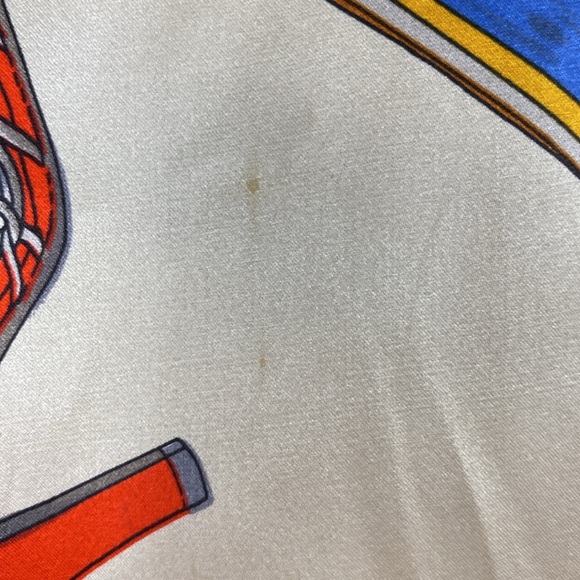 Nancy Heller Vintage silk blouse shoe print - Picture 14 of 17